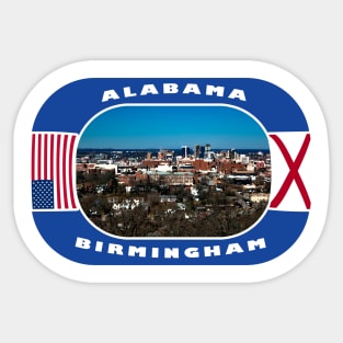 Alabama, Birmingham City, USA Sticker